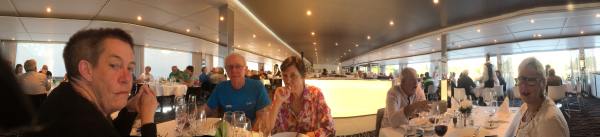Panoramic view of the restaurant (some distortion)